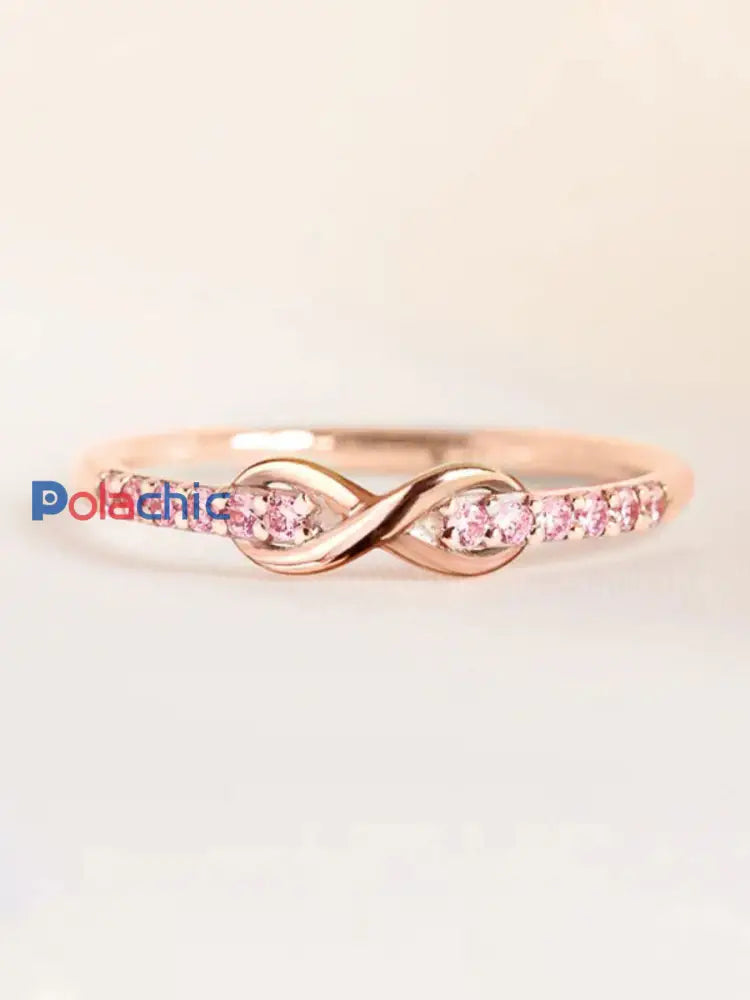 Anneau cancer du sein pour femmes or rose / A6