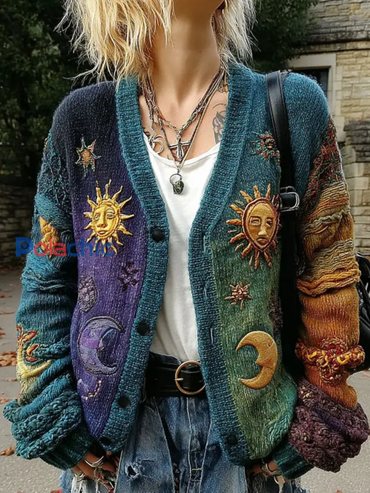 Bohème Boho Floral Art Imprimé Tops Femme comme image / S