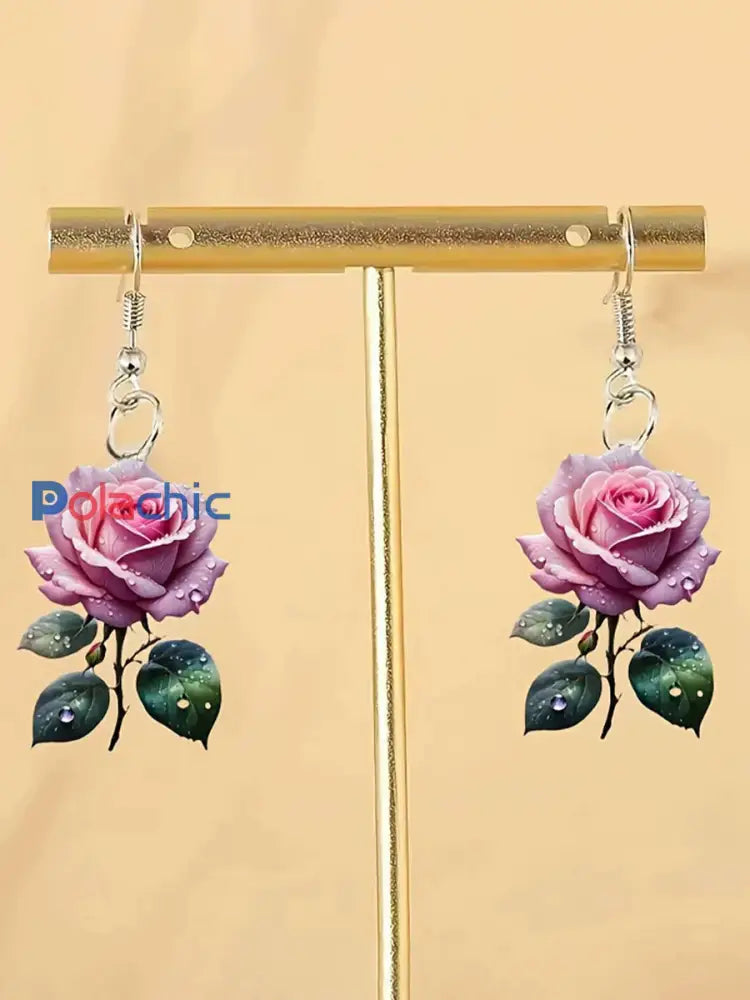Boucles d’oreilles florales élégantes comme image / ONE