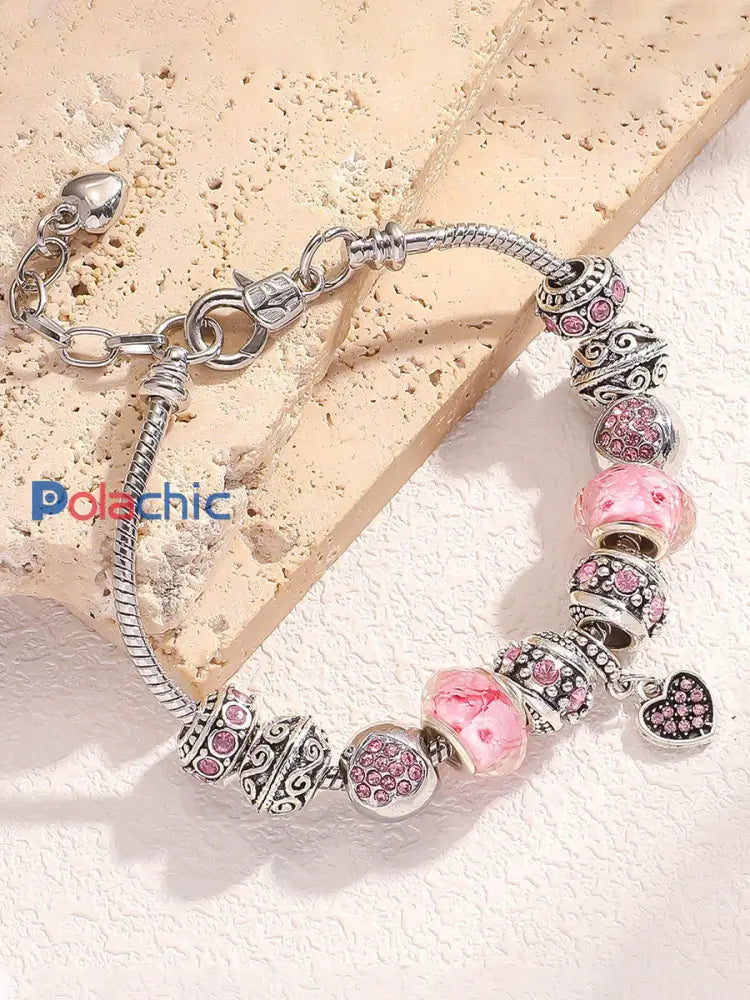 Bracelet femme cancer du sein rose Rose / ONE
