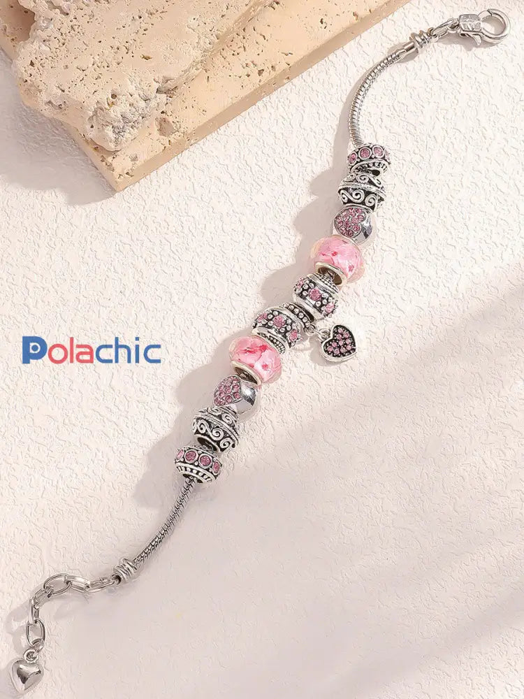 Bracelet femme cancer du sein rose Rose / ONE