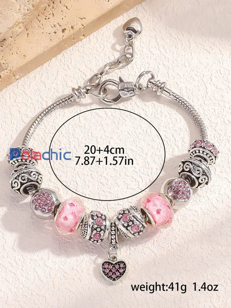 Bracelet femme cancer du sein rose Rose / ONE