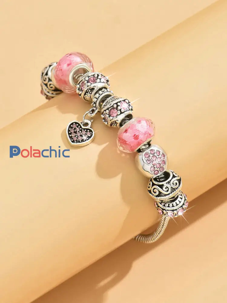 Bracelet femme cancer du sein rose Rose / ONE