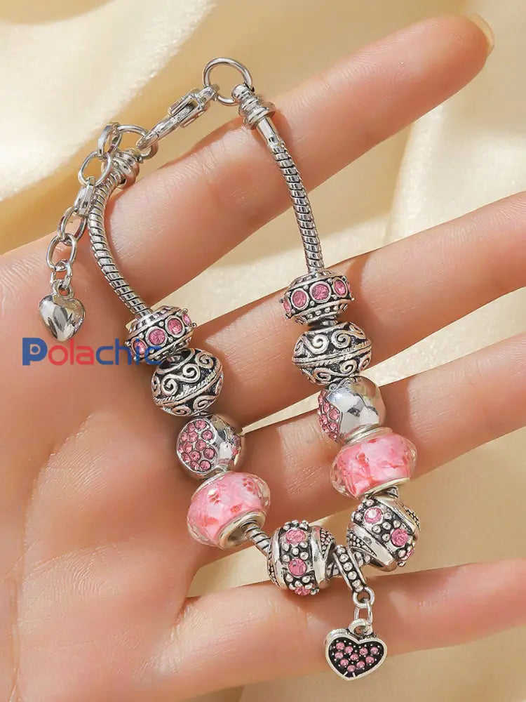 Bracelet femme cancer du sein rose Rose / ONE
