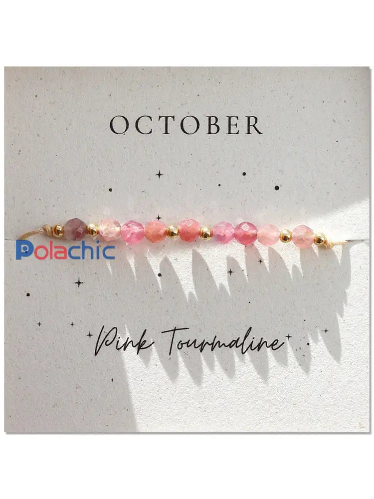 Bracelet Femme Rose Cancer Du Sein Ajustable rose / ONE