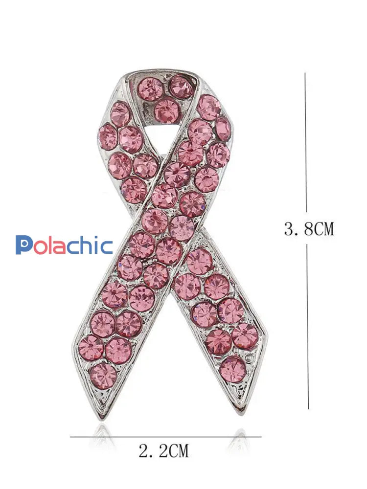 Broche rose cancer du sein pour femme Rose / ONE