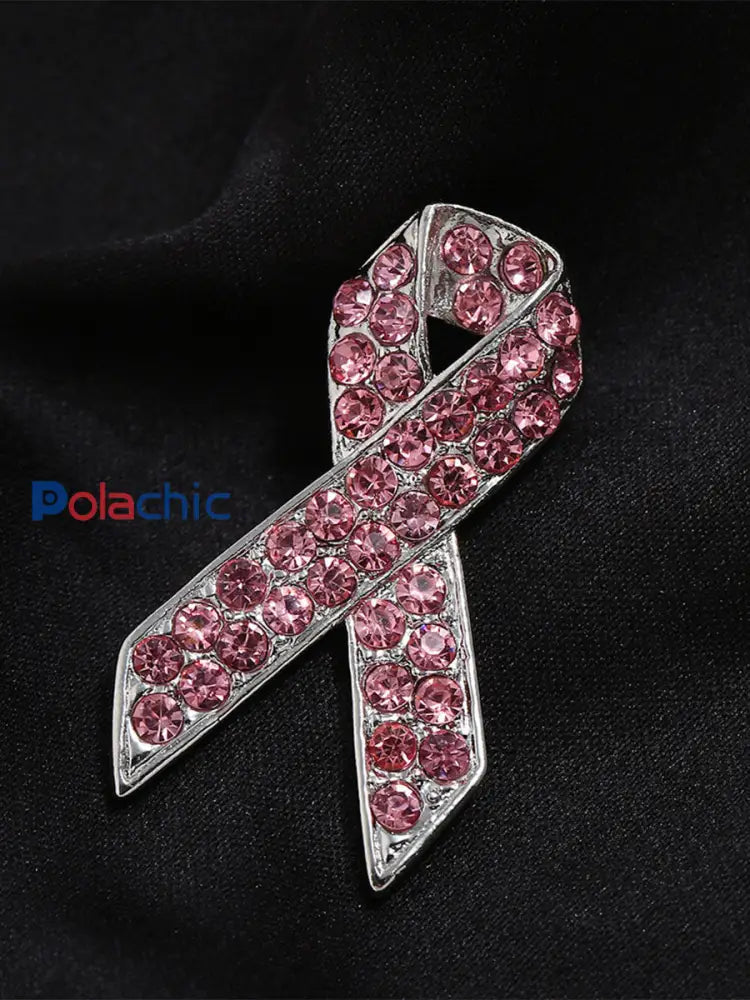 Broche rose cancer du sein pour femme Rose / ONE