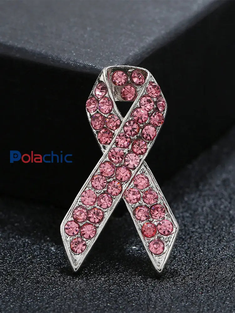 Broche rose cancer du sein pour femme Rose / ONE
