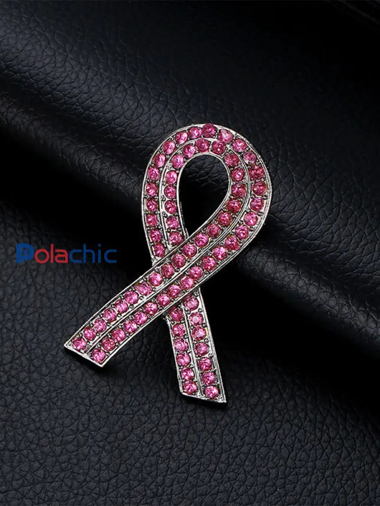 Broche rose cancer du sein pour femme Rose / ONE