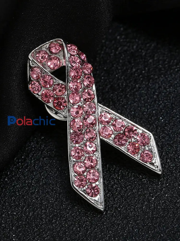 Broche rose cancer du sein pour femme Rose / ONE