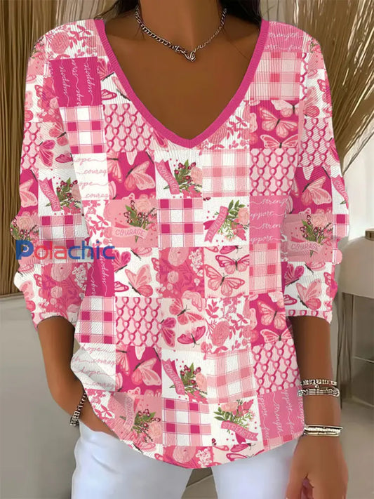 Cardigan Décontracté Femme Rose Imprimé Floral Rose / S