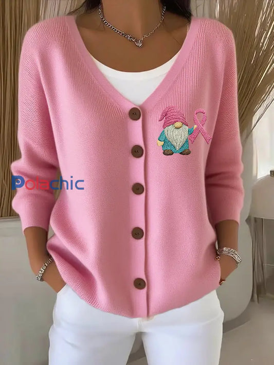 Cardigan Femme Rose Sensibilisation Au Cancer Du Sein Rose / S