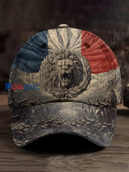 Casquette De Baseball Vintage Avec Motif Français comme image / ONE