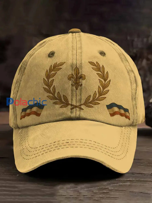 Casquette De Baseball Vintage Avec Motif Français comme image / ONE
