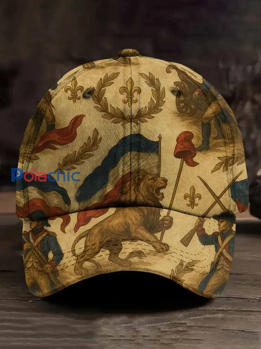 Casquette De Baseball Vintage Avec Motif Français comme image / ONE