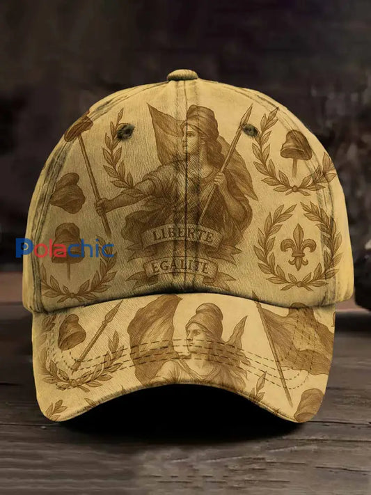 Casquette De Baseball Vintage Avec Motif Français comme image / ONE