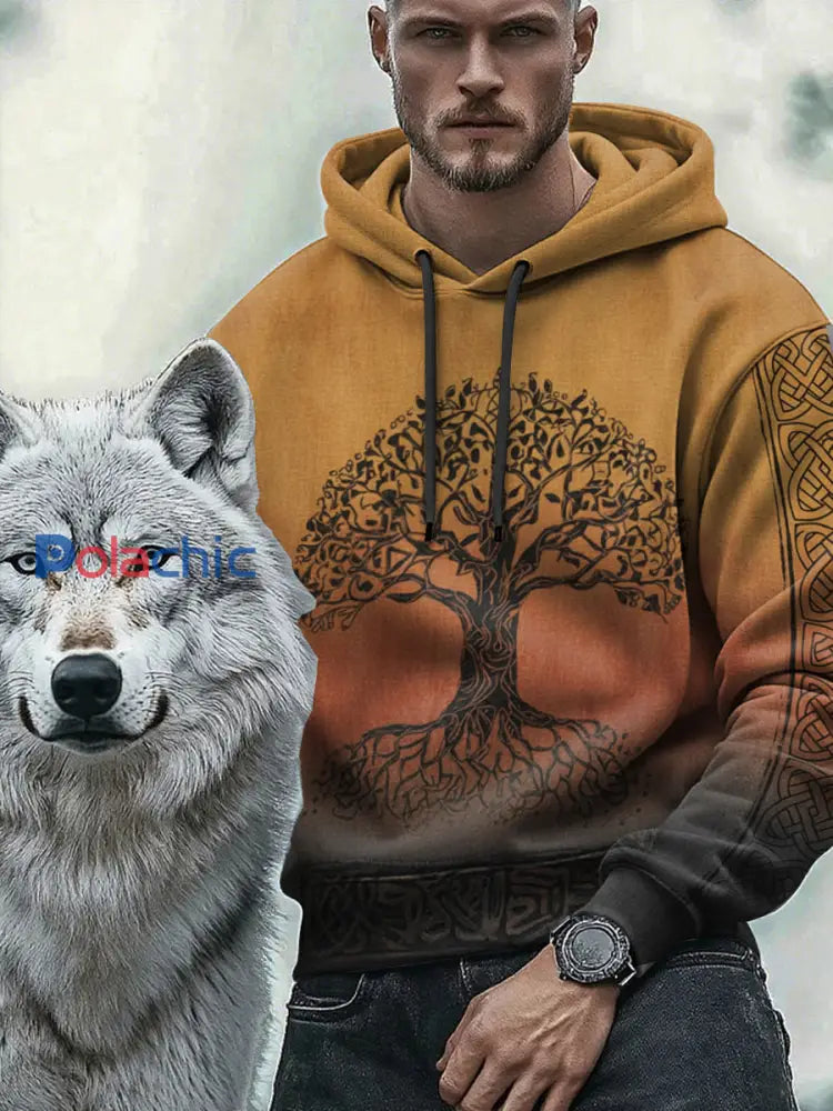 Chandail à capuchon Viking Homme comme image / S
