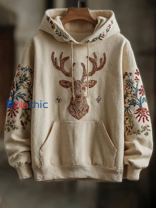 Chandail à capuchon Western Elk Homme comme image / S