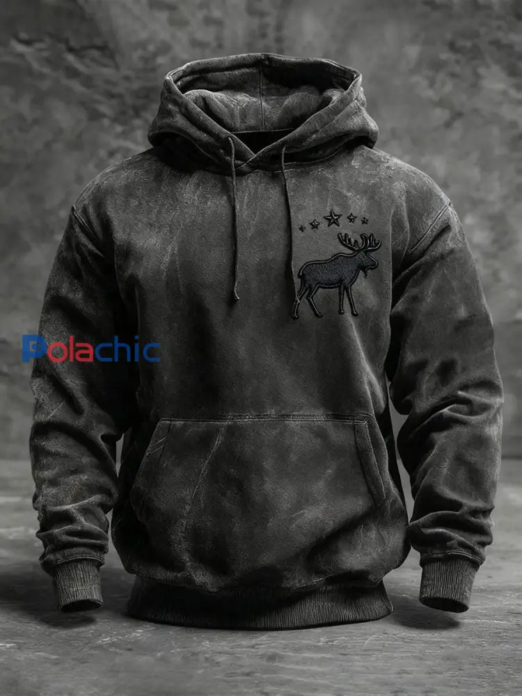 Chandail à capuchon Western Moose Homme Noir / S