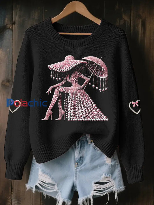 Chandail Breast Cancer Awareness Femme Noir / S