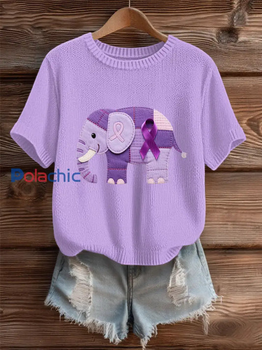 Chandail en tricot confortable pour femmes Alzheimer’s Disease comme image / S