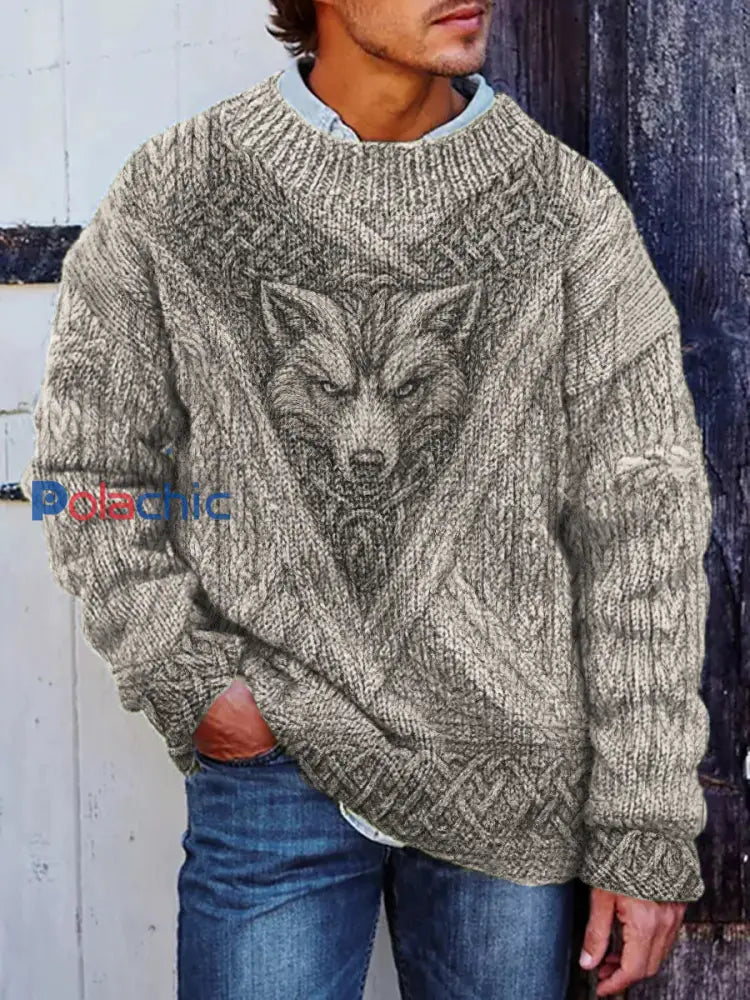 Chandail Viking pour hommes Abricot / S