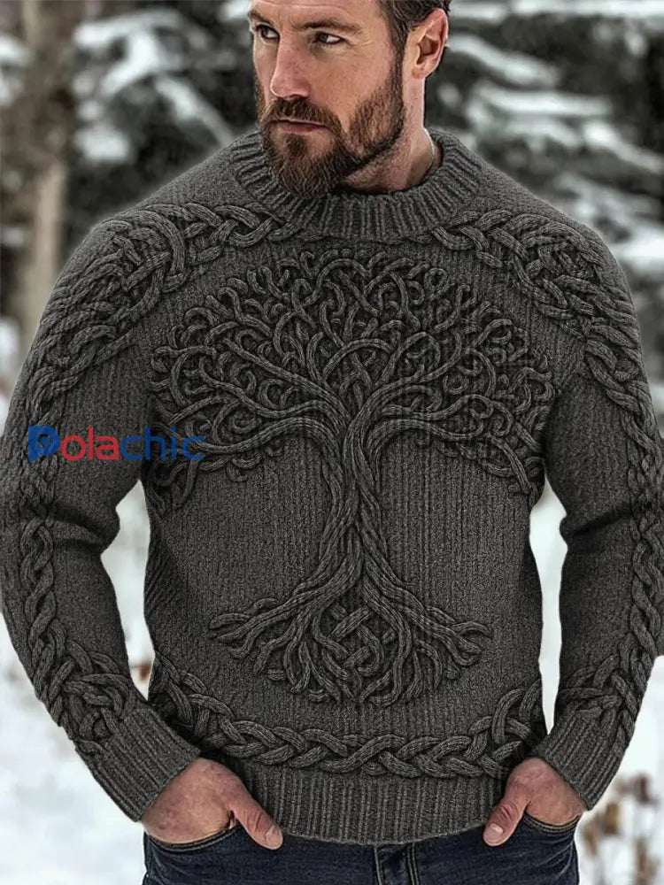 Chandail Viking pour hommes Gris foncé / S