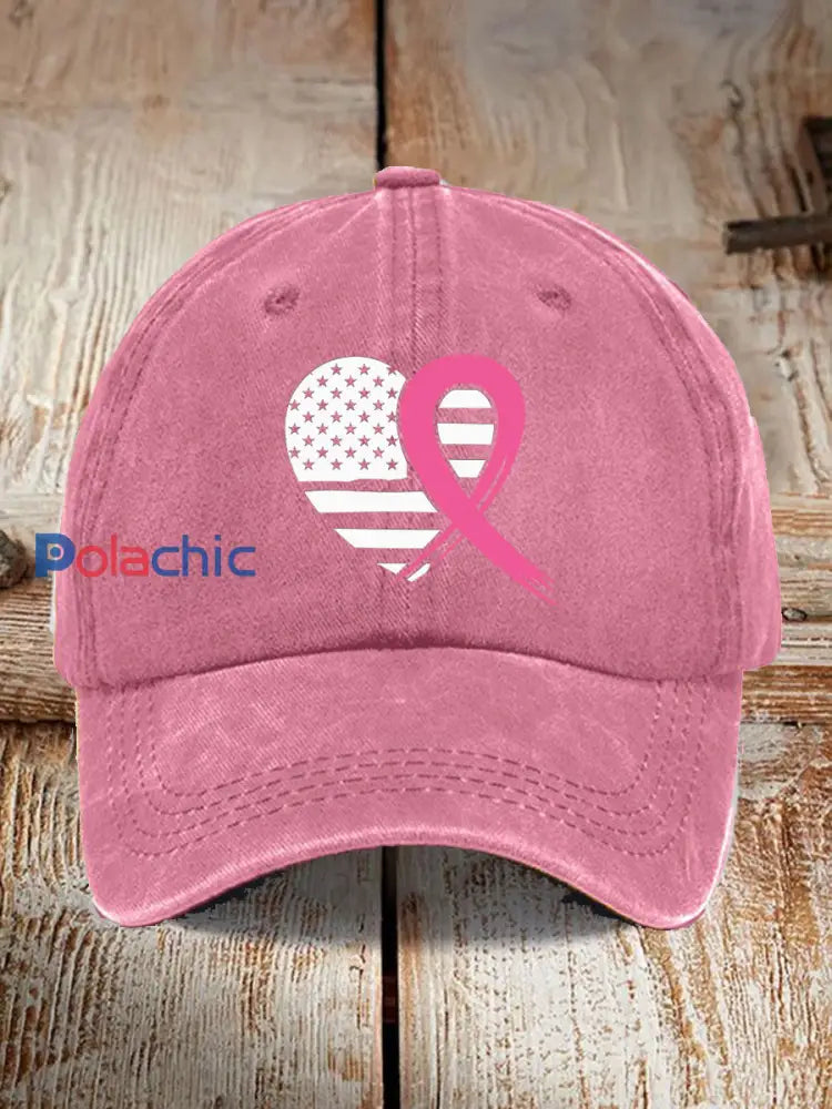 Chapeau de ruban de sensibilisation au cancer du sein pour femmes Rose / JM