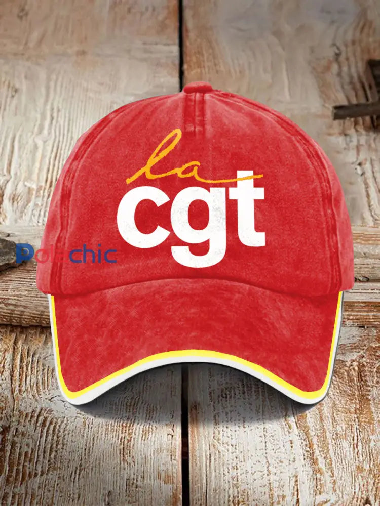 Chapeau Design CGT Resort Confédération Générale du Travail Unisexe Rouge / ONE