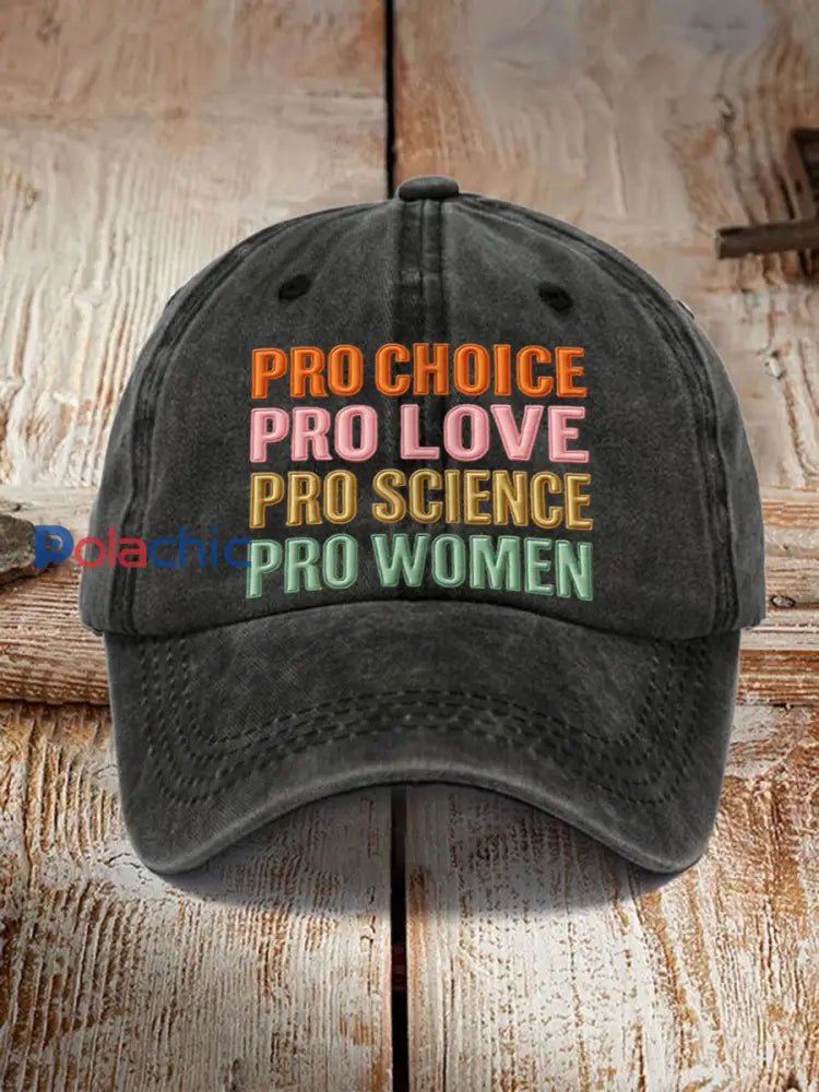Chapeau imprimé Pro Choice Unisexe Noir / ONE