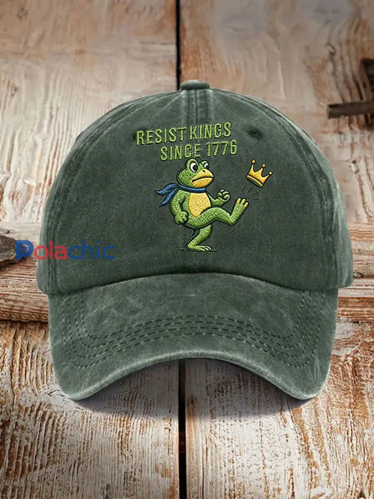 Chapeau unisexe Resist Kings depuis 1776 vert foncé / ONE