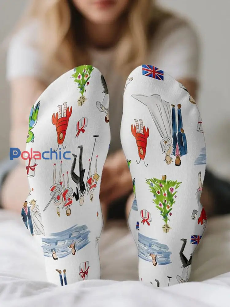 Chaussettes unisexes de Noël comme image / ONE