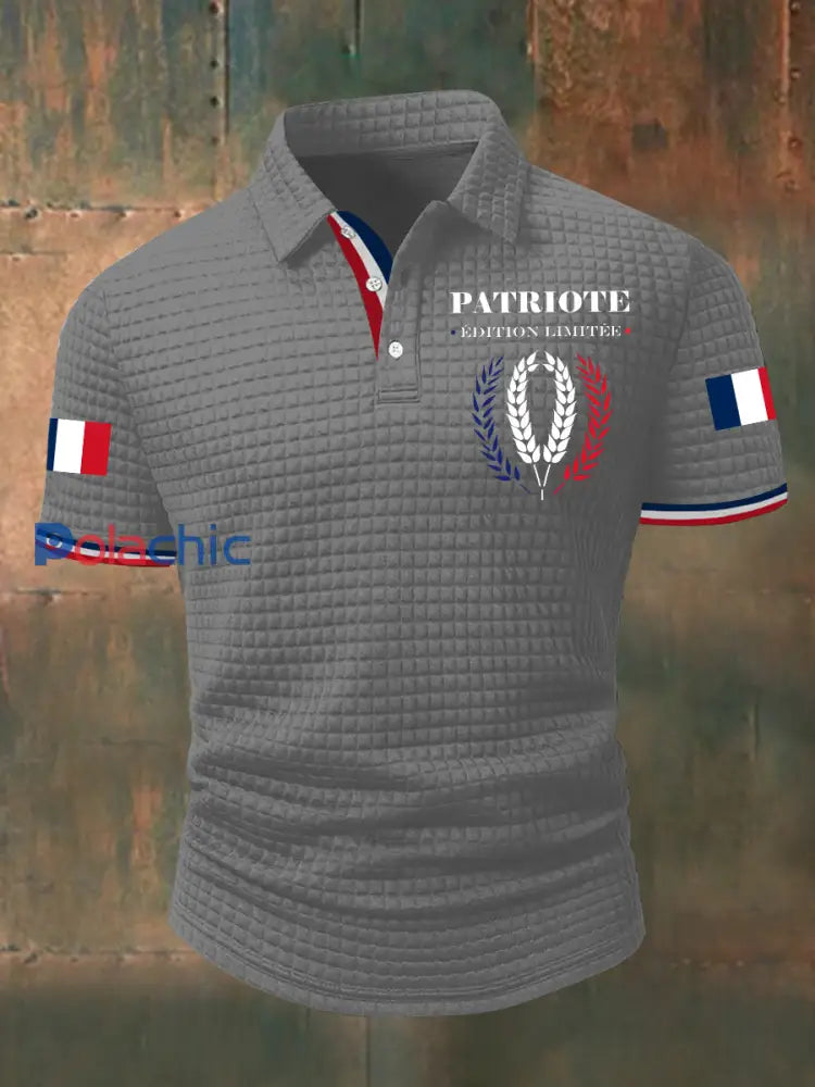 Chemise à manches courtes Limitee pour homme édition Patriote Gris / S