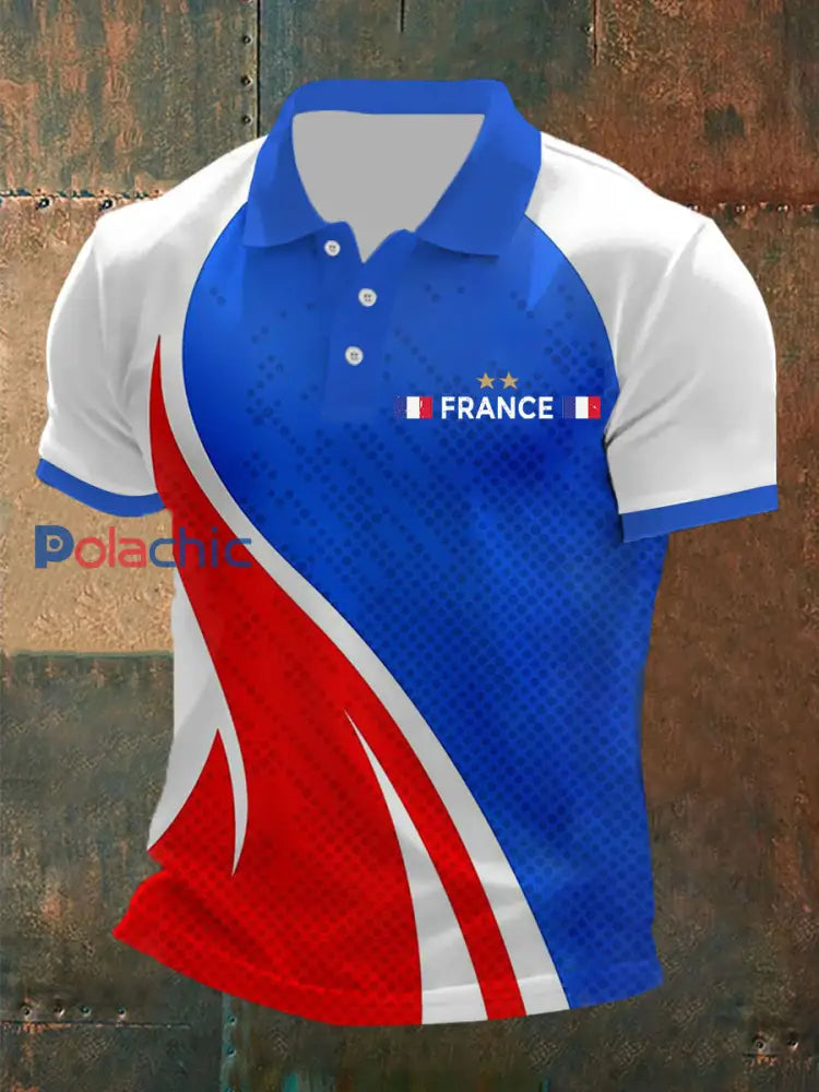 Chemise imprimée France pour homme comme image / S