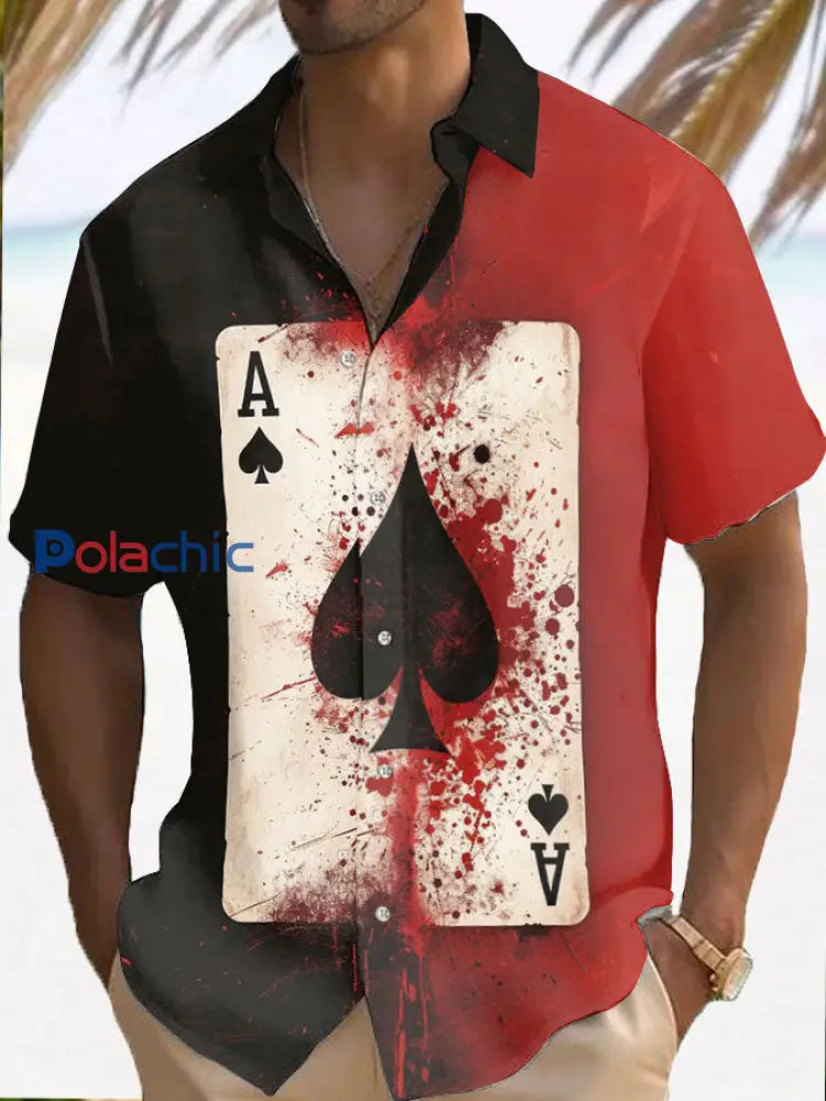 Chemise poker resort pour homme comme image / S