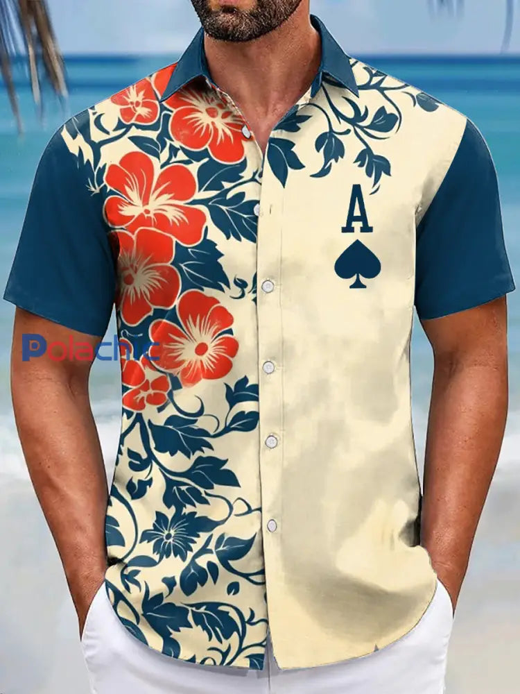 Chemises de l’as de pique de poker de style de la station des hommes comme image / S