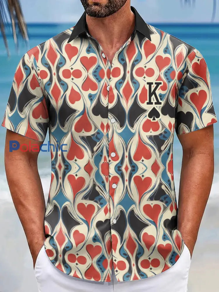 Chemises de l’as de pique de poker de style de la station des hommes comme image / S