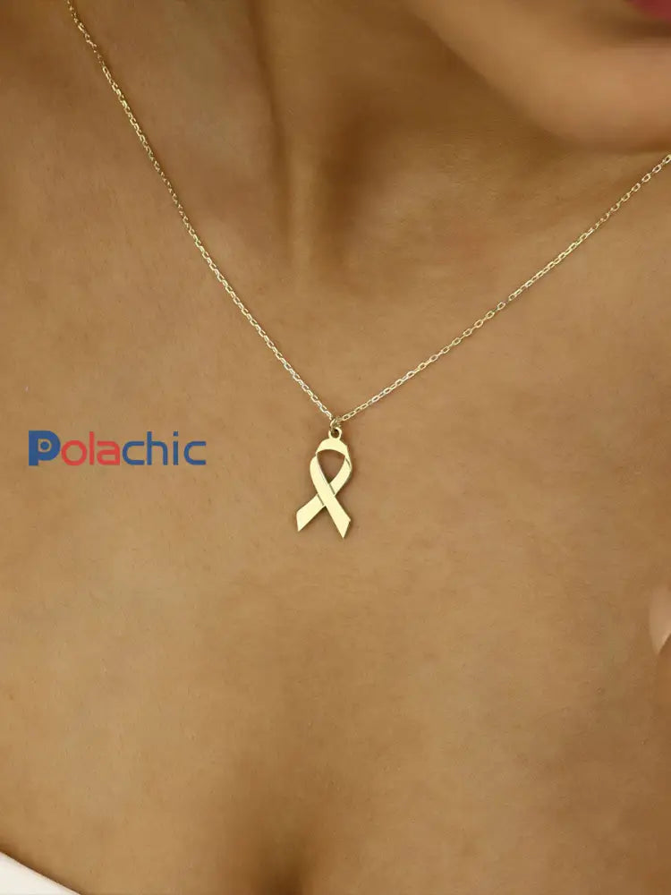 Collier cancer du sein pour femme Or / ONE