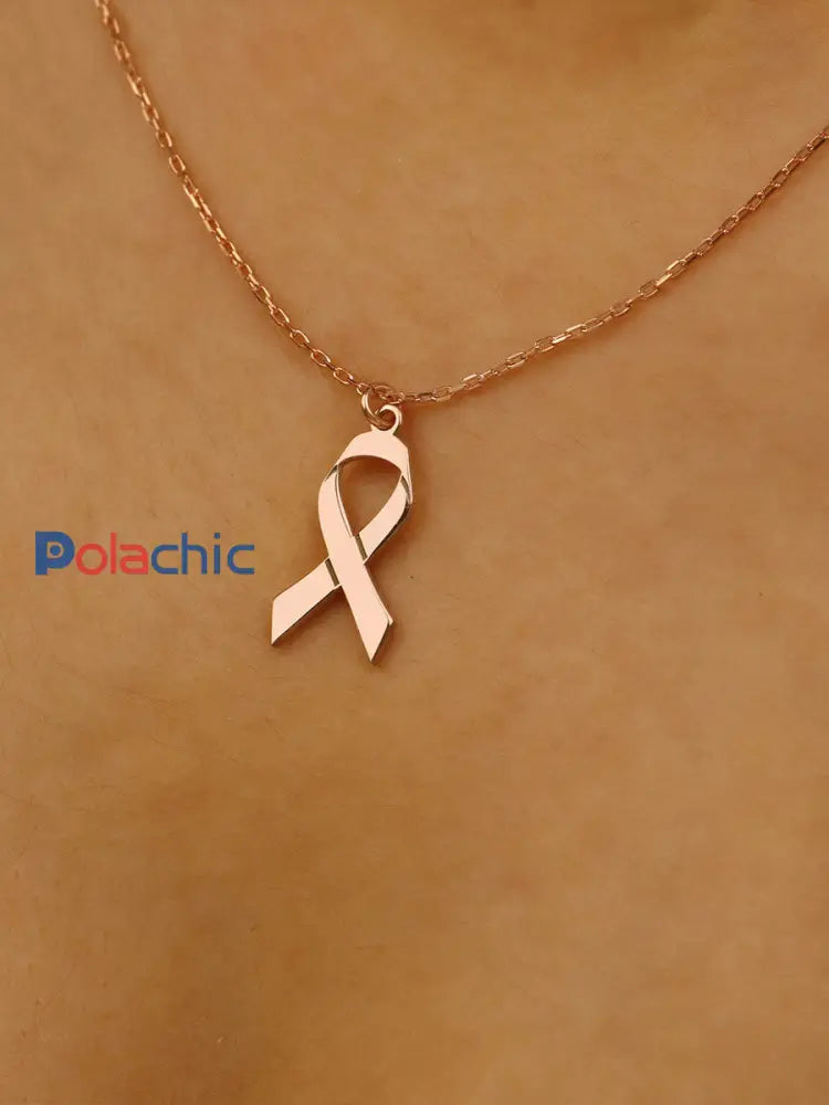 Collier cancer du sein pour femme Or Rose / ONE