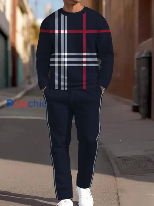 Ensemble de pantalons minimalistes décontractés pour hommes Noir / S