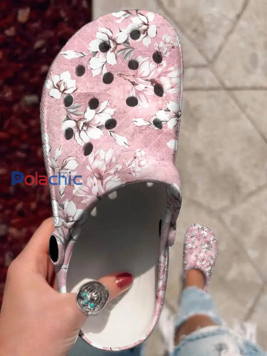 Femme Rose Imprimé Floral Casual Crocs Rose / 36D