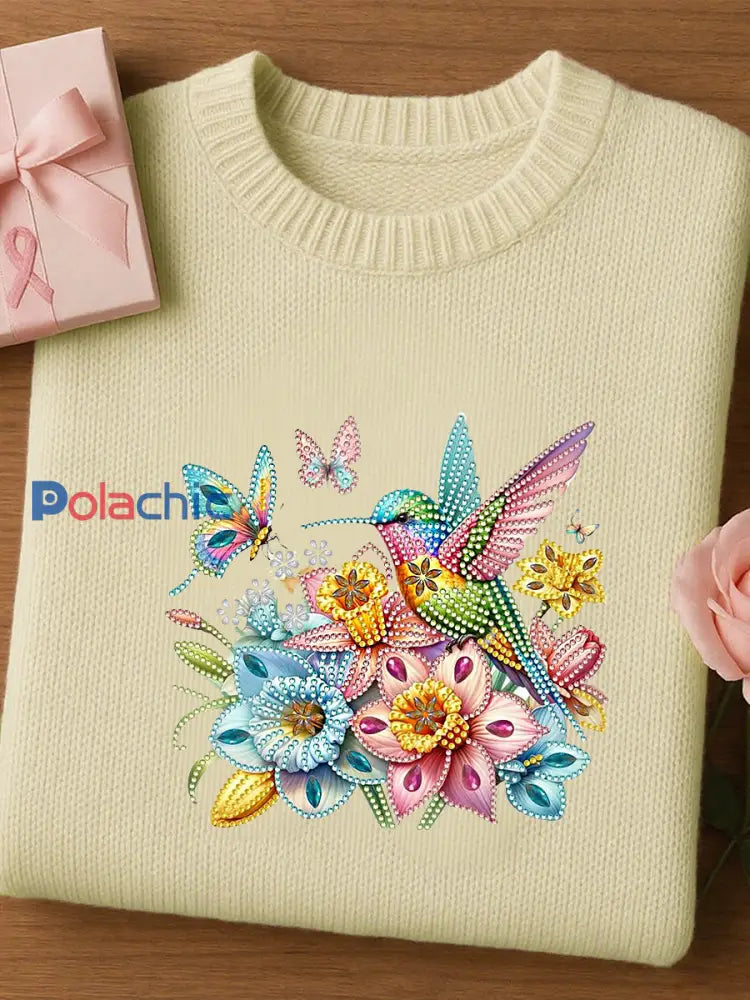 Haut confortable en tricot à manches courtes imprimé animal artistique pour femme A / S