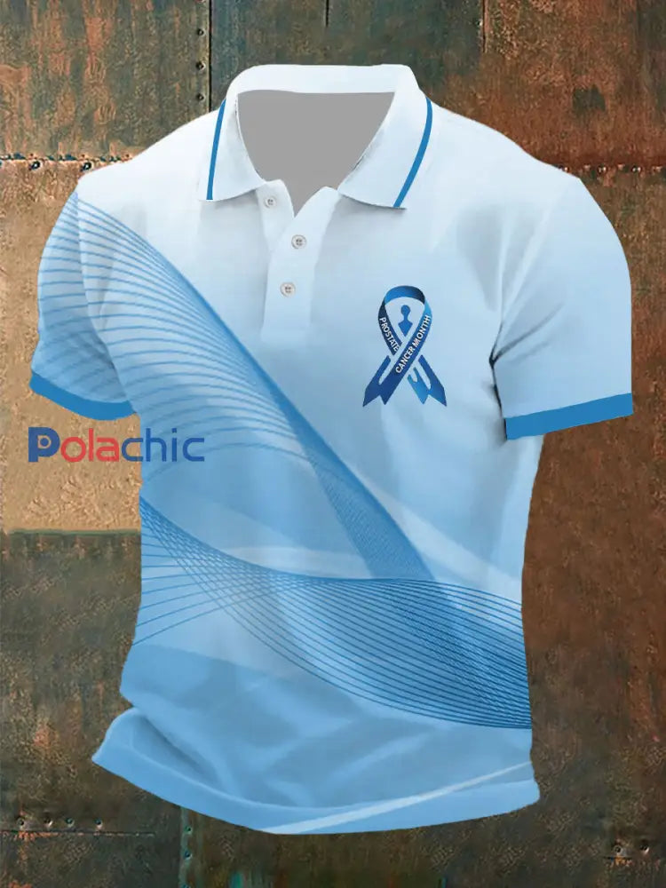 Haut décontracté à imprimé sensibilisation au cancer de la prostate pour hommes Image 2 / S