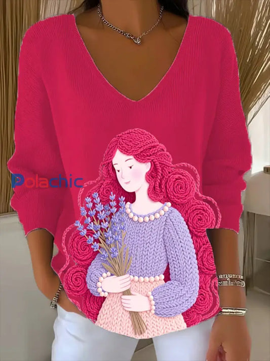 Haut décontracté confortable à imprimé rétro pour femmes A / S