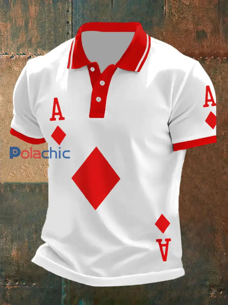 Hauts Poker Cubes A pour hommes Blanc / S