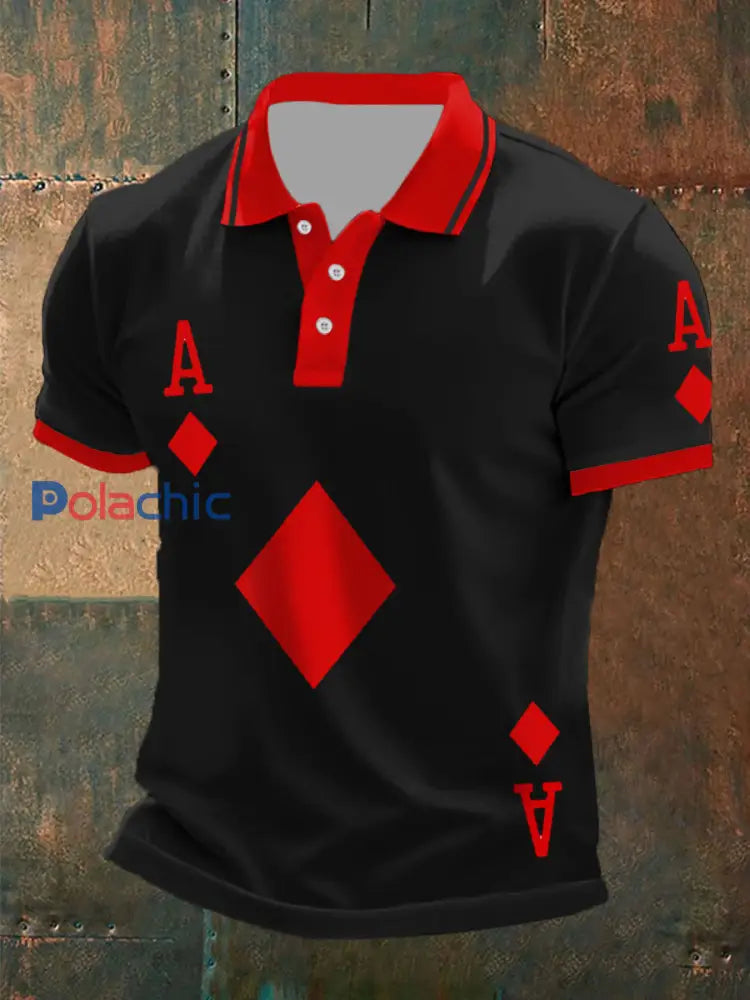 Hauts Poker Cubes A pour hommes Noir / S