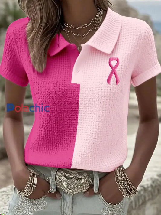 Hauts ruban roses de la conscience de cancer du sein des femmes Rose / S
