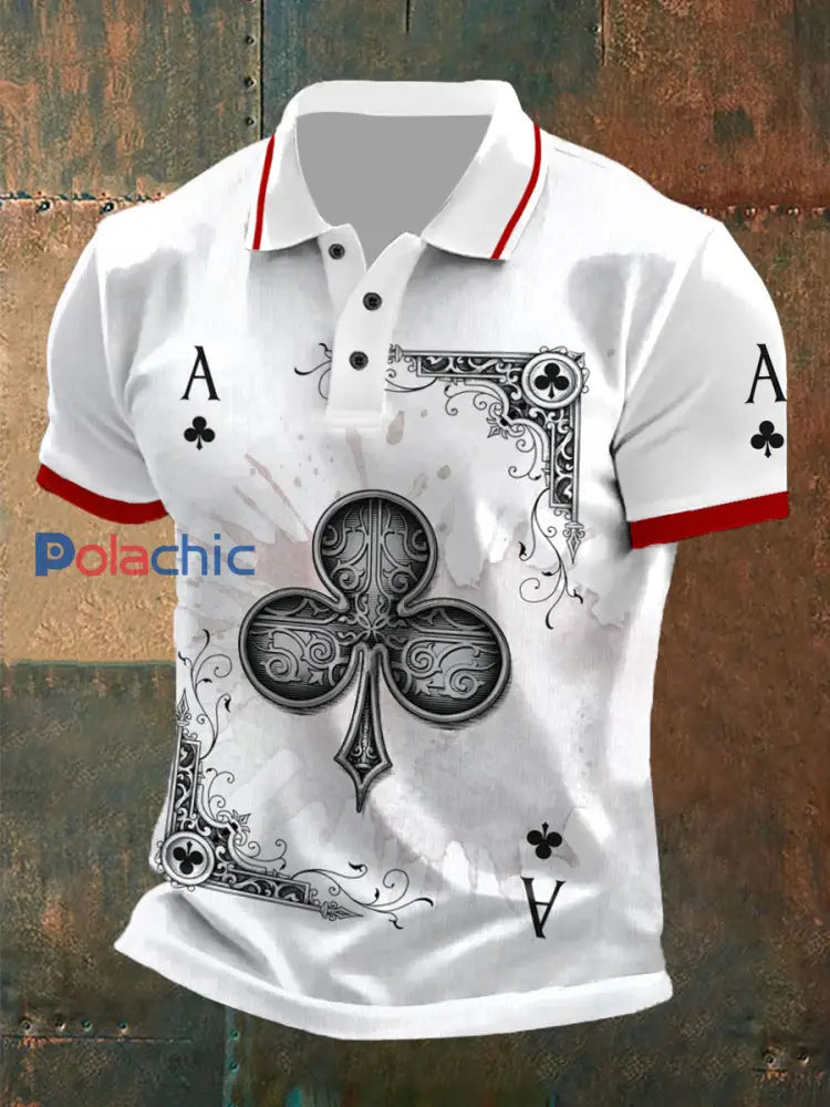 Hauts Texas Hold’em Club A pour hommes Rouge / S