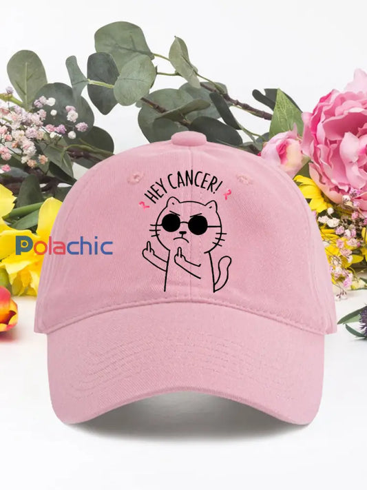 Hey cancer cancer du sein chapeaux neutres Rose / ONE