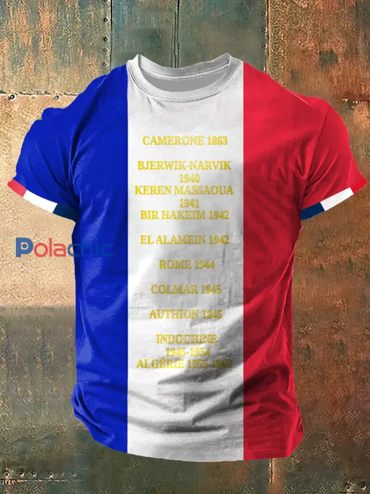Histoire de la Légion 13 Eme DBRI Imprimer Vintage Fashion T-shirt à manches courtes coloré / S